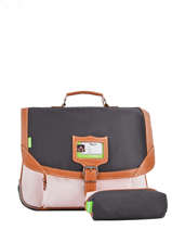 Cartable 2 Compartiments Tann's Rose iconic 18-38123
