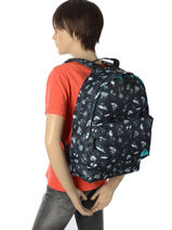 Sac � Dos 1 Compartiment Quiksilver Gris youth access QYBP3512-vue-porte