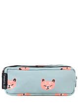 Trousse 2 Compartiments Caramel et cie Bleu fille DBL-F