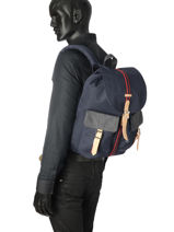 Sac � Dos 1 Compartiment Herschel Noir offset 10233-O-vue-porte