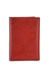 Porte-cartes Cuir Spirit Rouge medium 6905C