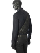 Sac Bandouli�re Hexagona Noir soft 22A1165-vue-porte