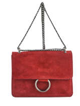 Sac Bandouli�re Velvet Milano Rouge velvet VE17111