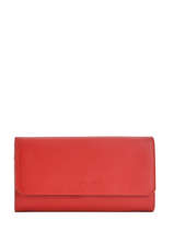 Portefeuille Cuir Lancaster Rouge parisienne 171-07