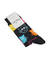 Chaussettes Happy socks Noir animal MJA01