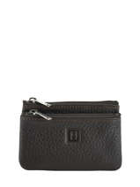 Porte-monnaie Zipp� Cuir Hexagona Marron toucher 627079