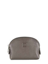 Purse Leather Hexagona Gray confort 460597