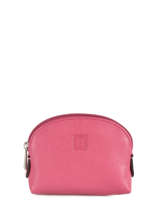 Porte-monnaie Cuir Hexagona Rose confort 460597