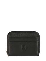 Porte-monnaie Cuir Hexagona Noir confort 463042