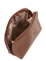 Purse Leather Hexagona Brown confort 467389-vue-porte