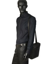 Sac Bandouli�re Jost Noir stockholm 4557-vue-porte