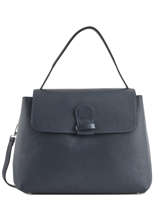 Sac Port� Main Caviar Cuir Milano Bleu caviar CA18114