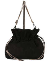 Sac Bourse Velvet Cuir Milano Noir velvet VE31731