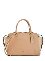 Sac Trapeze Drew Cuir Coach Beige drew 67711