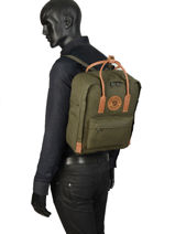 Sac � Dos K�nken 1 Compartiment Fjallraven Noir kanken n�2 23565-vue-porte