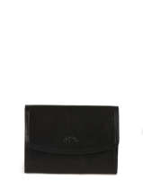 Porte-monnaie Cuir Katana Noir tampon 253041