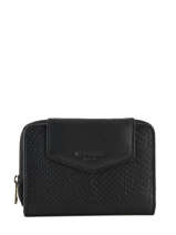 Porte Monnaie Porte-cartes Cuir Hexagona Noir inaya 417700