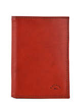 Portefeuille Cuir Katana Rouge tampon 253019