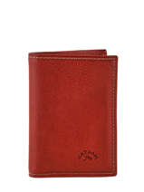 Porte-cartes Cuir Katana Rouge tampon 253038