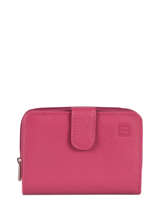Purse Leather Hexagona Pink confort 461063