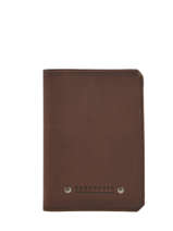 Wallet Leather Foures Brown 958X
