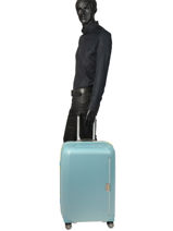 Hardside Luggage Mixmesh Samsonite Blue mixmesh CH6002-vue-porte