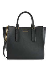 Sac Trap�ze Alessa Cuir Michael kors Noir alessa S9G0AS3T