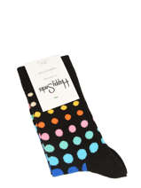 Chaussettes Happy socks Noir faded disco FDD01