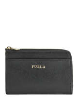 Porte-monnaie Babylone Cuir Furla Noir babylone BAB-PR75