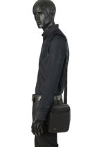 Sac Bandouli�re Piquadro Noir black square CA3084B3-vue-porte