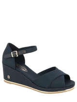 Feminine mid wedge sandals-TOMMY HILFIGER