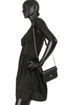 Longchamp Game on Portefeuilles Noir-vue-porte