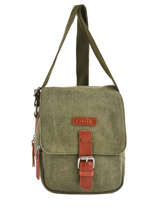 Sac Bandouli�re Etrier Vert canvas ECAN03