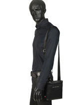 Sac Bandouli�re Tommy hilfiger Noir downtown AM04451-vue-porte