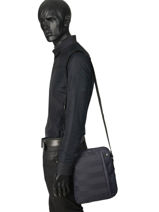Sac Bandouli�re Trentino Serge blanco Bleu trentino TRE13008-vue-porte