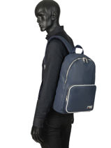 Sac � Dos Tommy Jeans Tommy hilfiger Bleu tjm modern AM04411-vue-porte