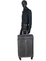 Valise Souple Extensible Popsoda Samsonite Gris popsoda CT4005-vue-porte