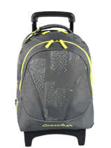Sac � Dos � Roulettes Enfant 2 Compartiments Cameleon Gris basic BAS-SR43