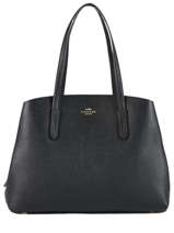 Sac Port� �paule 2 Compartiments + Pc 13'' Charlie Cuir Coach Noir charlie 52547