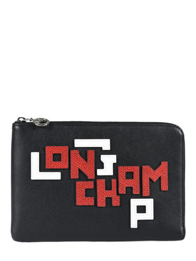 Longchamp Le pliage cuir lgp Pochettes Blanc