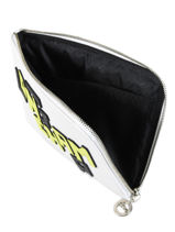 Longchamp Le pliage cuir lgp Pochettes Blanc-vue-porte