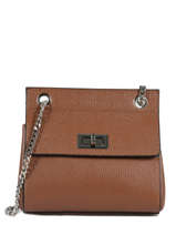 Sac Bandouli�re Caviar Cuir Milano Marron caviar CA19035