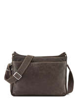 Sac Bandouli�re Destroy Cuir Arthur et aston Noir destroy 62-1075