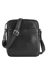 Leather Foulonn� Crossbody Bag Etrier Black foulonne EFOU09