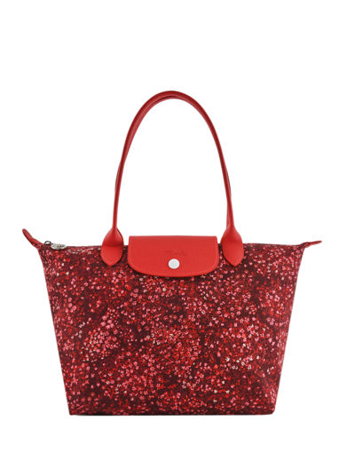 Longchamp Le pliage fleurs Hobo bag Red