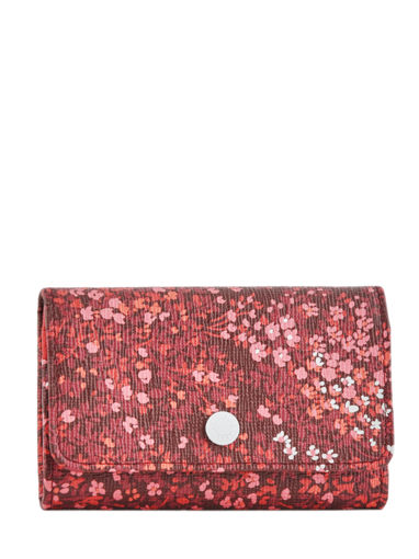 Longchamp Le pliage fleurs Porte-monnaie Rouge