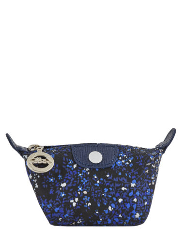 Longchamp Le pliage fleurs Porte-monnaie Bleu