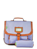 Cartable 1 Compartiment Avec Trousse Assortie Tann's Noir les unis 35110