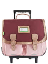 Cartable � Roulettes 2 Compartiments Tann's Multicolore fantaisie fille 43284