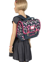 Cartable Enfant 1 Compartiment Cameleon Bleu retro RET-CA32-vue-porte